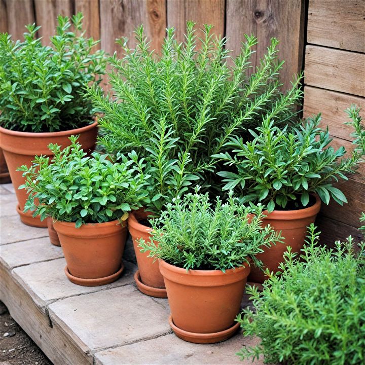 useful and aromatic herb garden