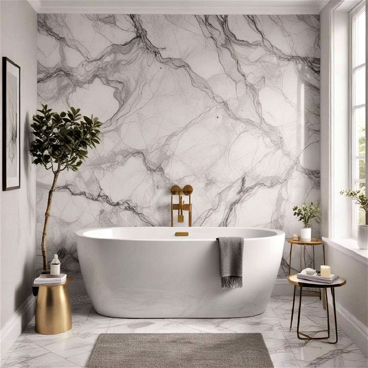 uxurious marble effect wallpaper