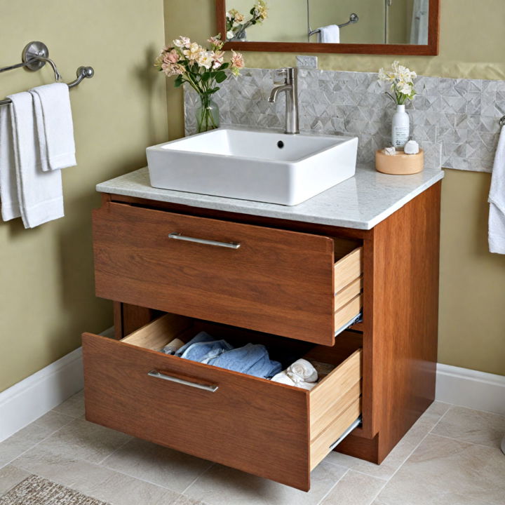 vanity with built in storage