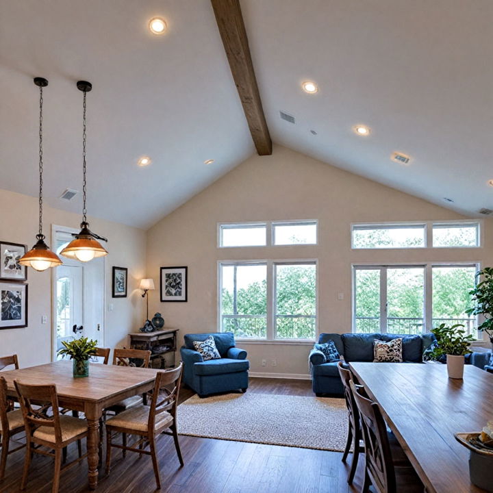 vaulted ceiling recessed lighting
