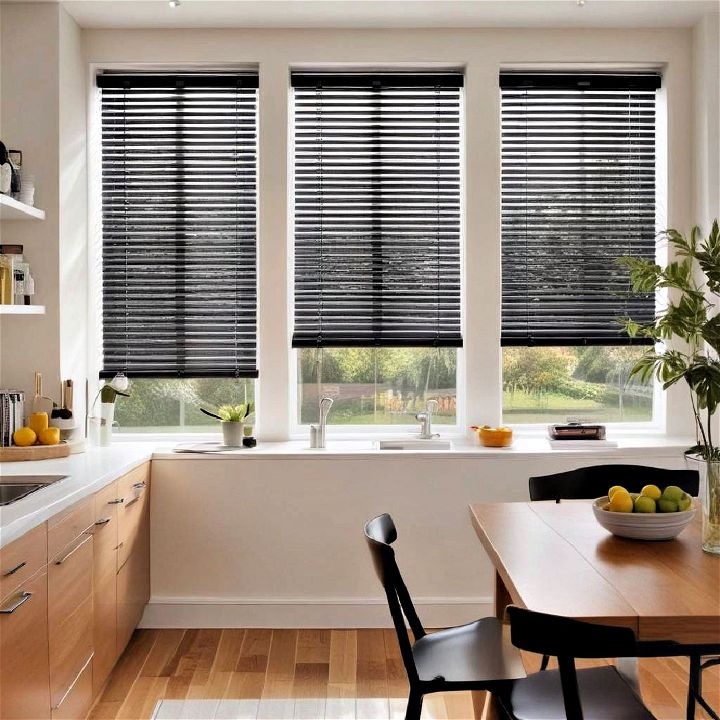 venetian blinds for busy kitchens