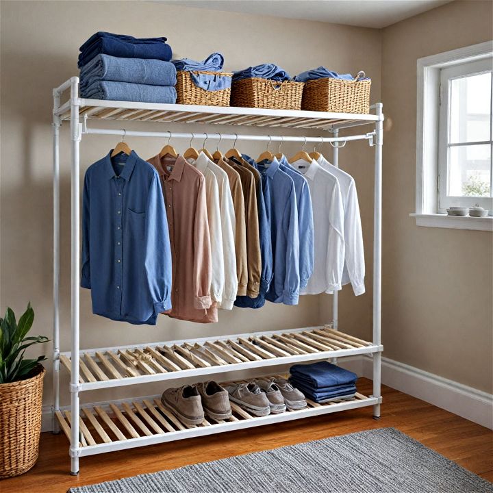 ventilated drying rack for garage laundry room