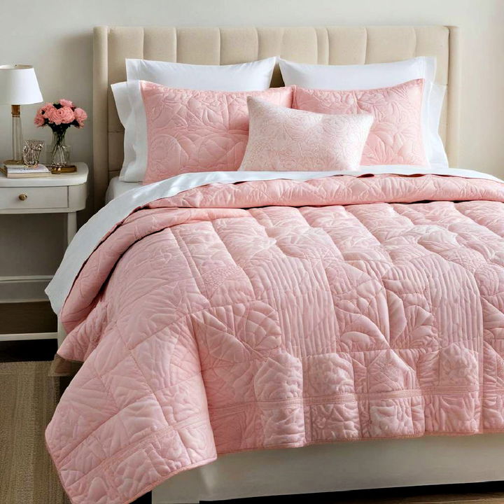 versatile pink quilt