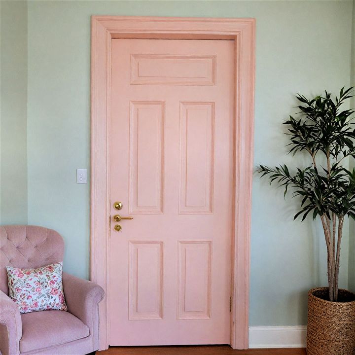 versatile soft pastel pink door