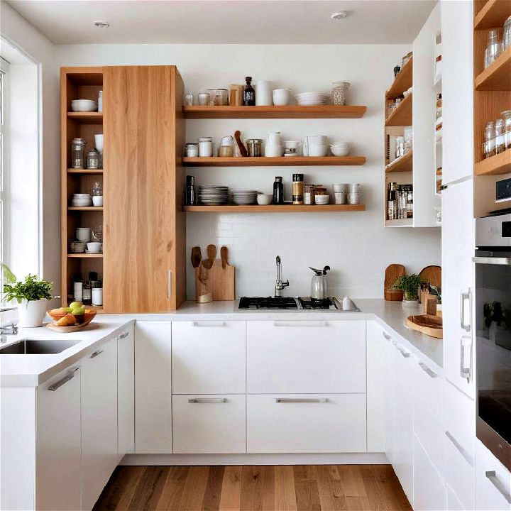 vertical storage to maintain clutter free kitchen