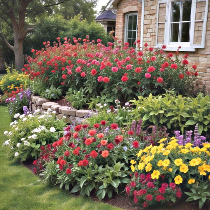 vibrant garden borders