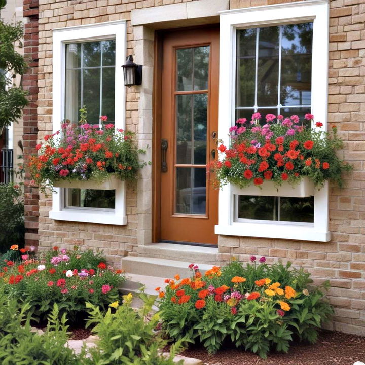 vibrant window boxes