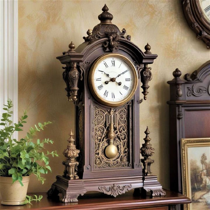 victorian era clock for bedroom decor