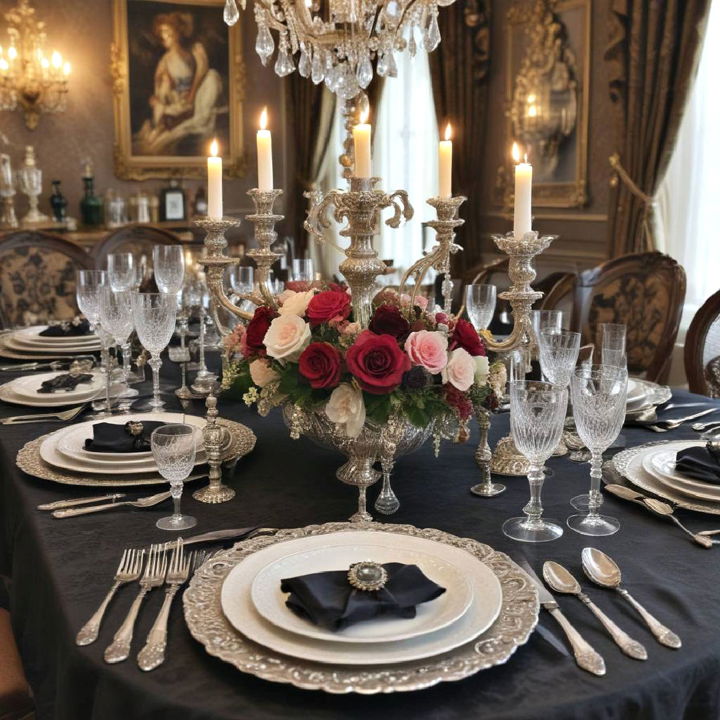victorian opulence table setting