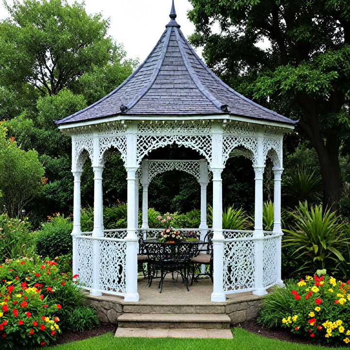 victorian style elegant gazebo