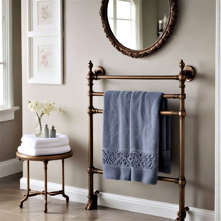 victorian style towel rack