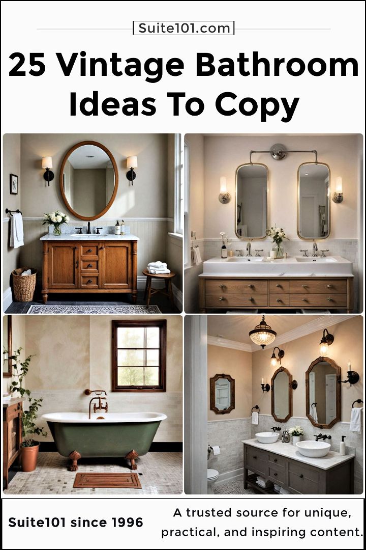 vintage bathroom ideas to copy