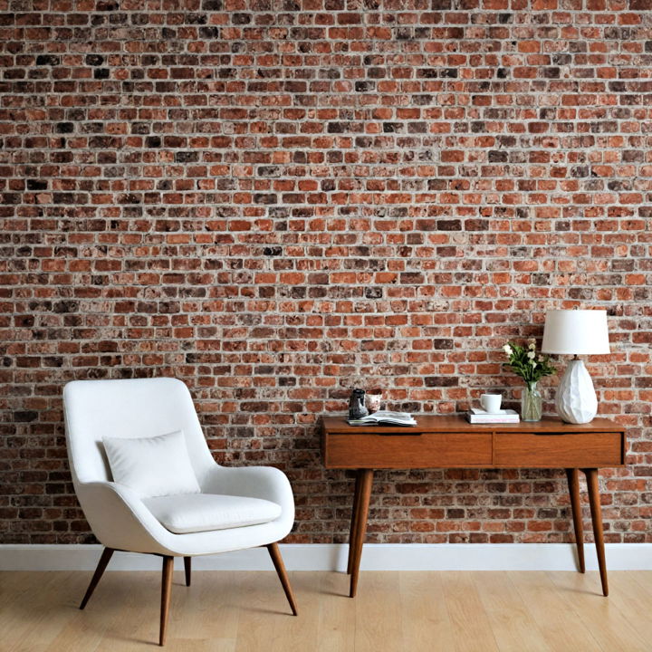 vintage brick wallpaper to any room