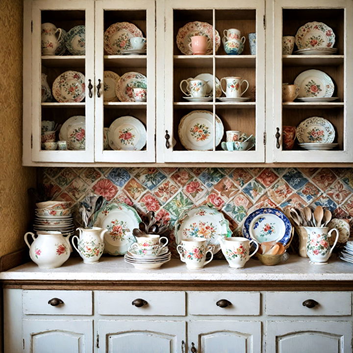 vintage dishware for charming decor