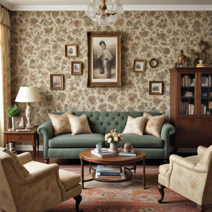 vintage inspired living room