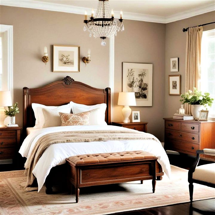 vintage style bedroom decor