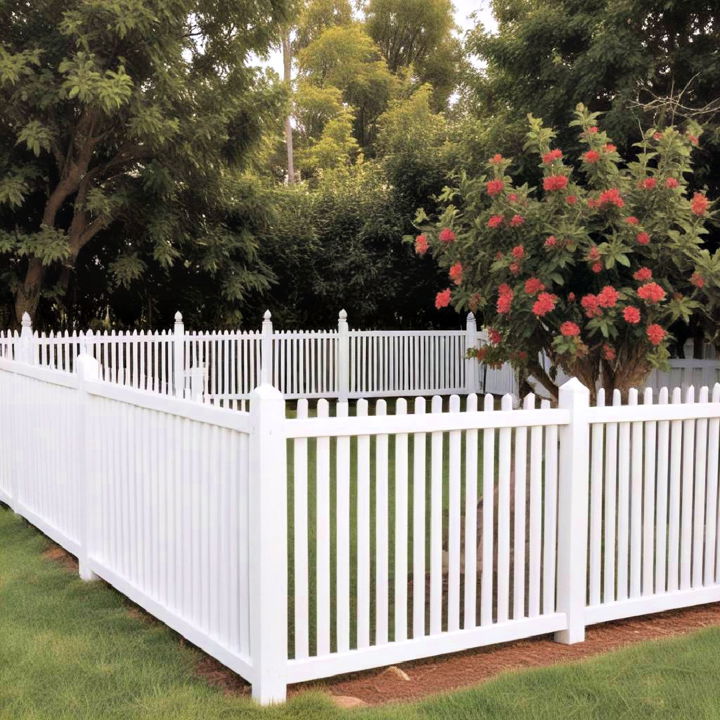 vinyl picket fence design