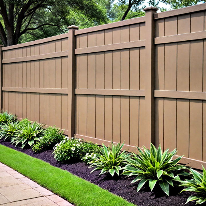 vinyl privacy fence design