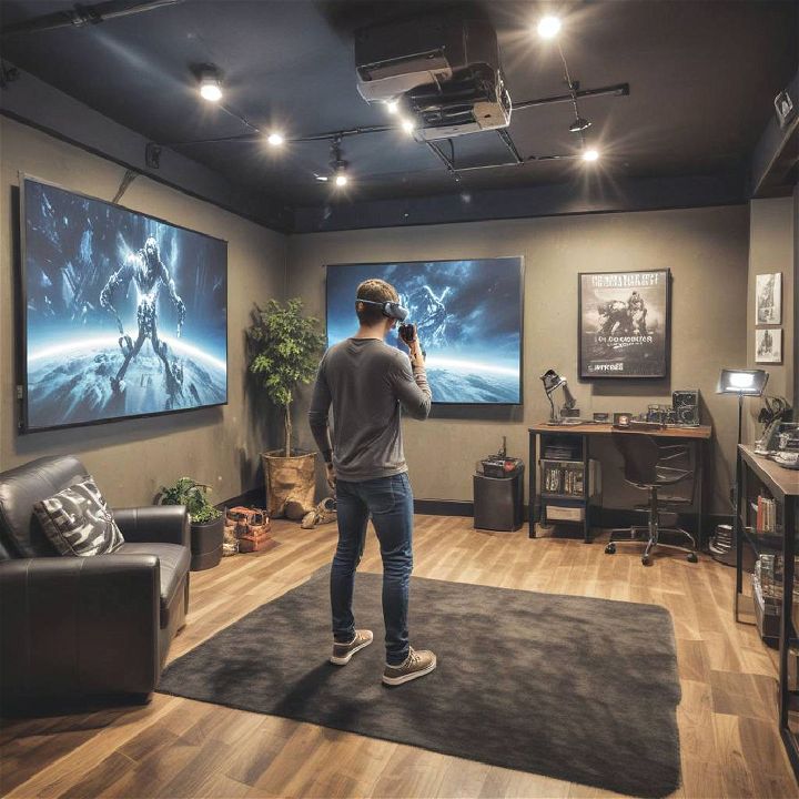 virtual reality room for man cave