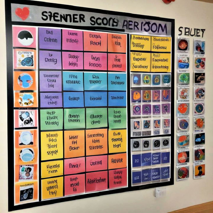 visual schedule to outline the day s activities