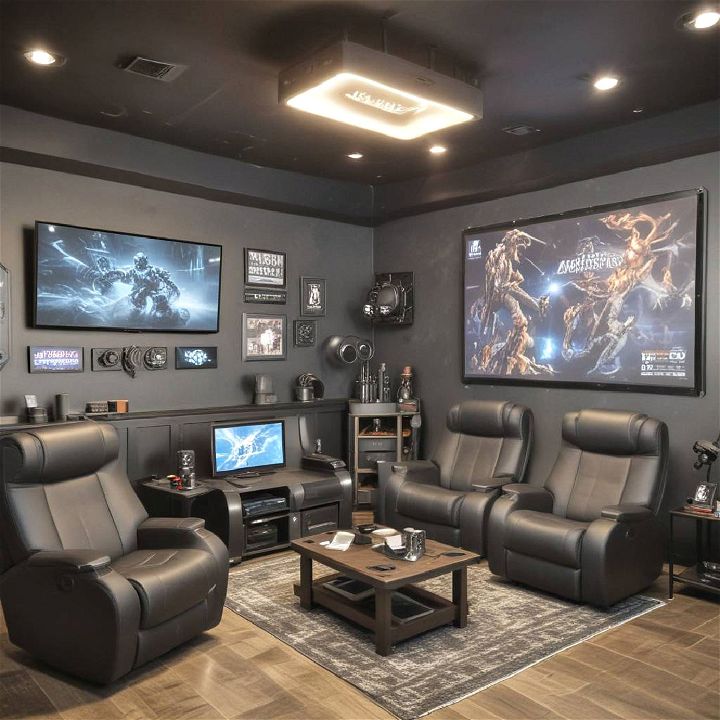 vr gaming den for man cave