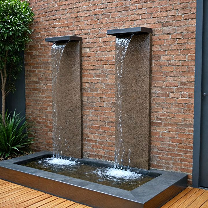 wall fountain for outdoor decor