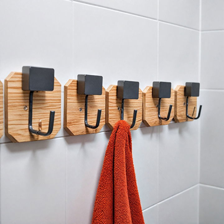 wall hooks for bathroom storage