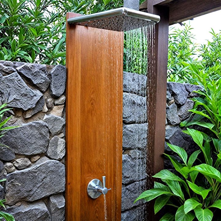 wall mounted cascade shower