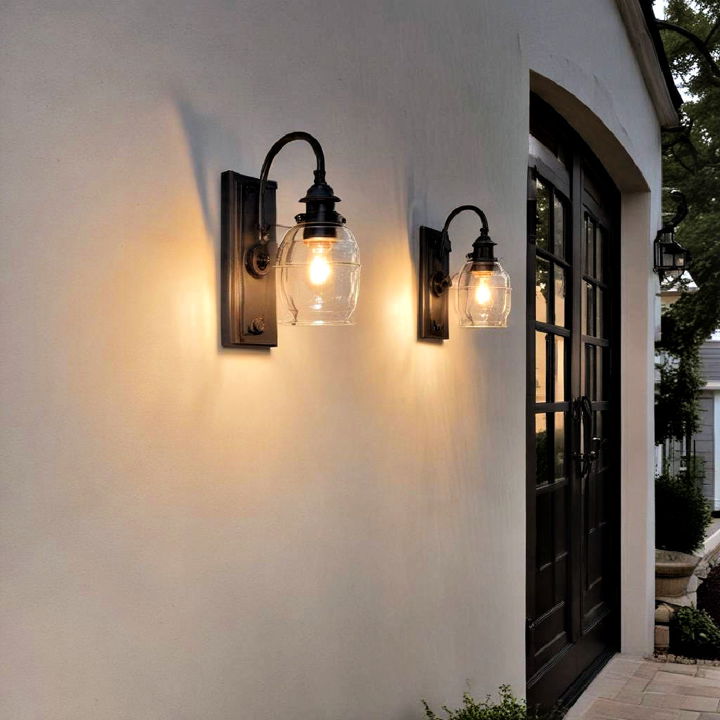 wall mounted driveway sconces
