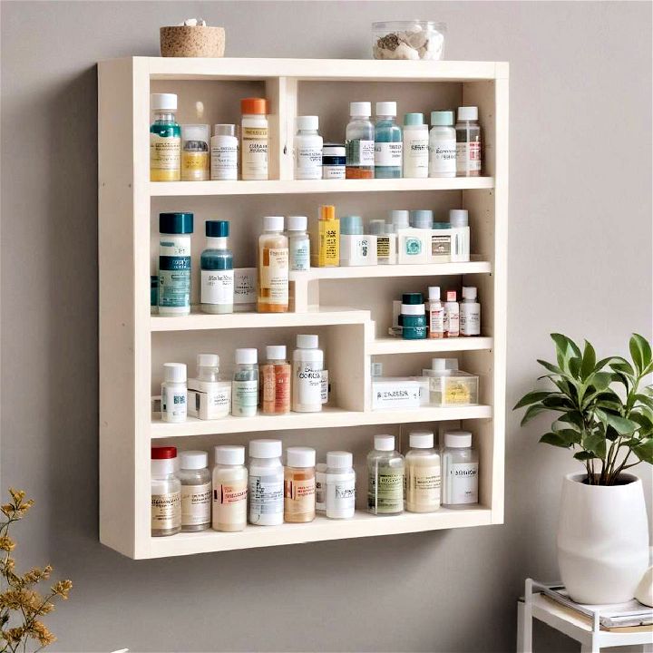 wall mounted medicine shelf