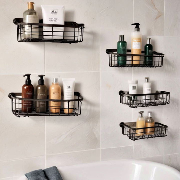 wall mounted shower caddies