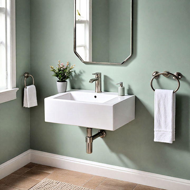 wall mounted sinks for small bathroom