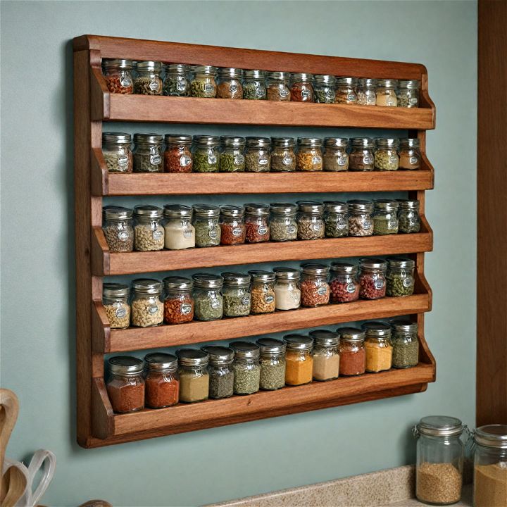 wall mounted spice rack