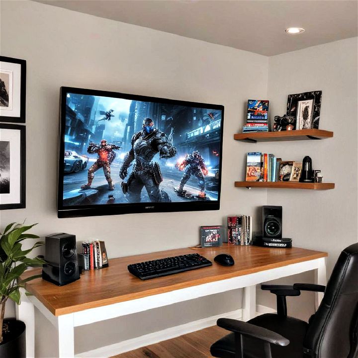 wall mounted tv or monitor