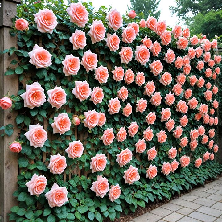 wall mounted vertical rose garden
