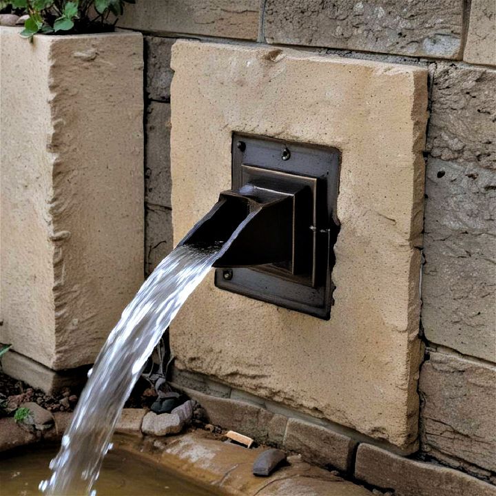 wall spout fountain for small spaces