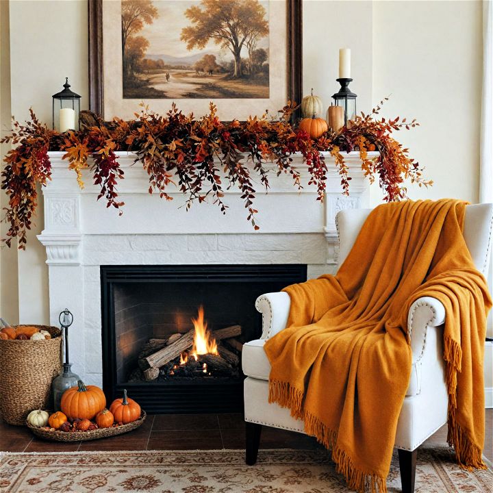 warm and cozy throw blanket decor