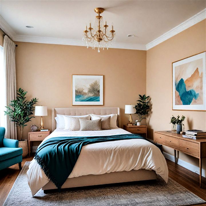 warm beige bedroom