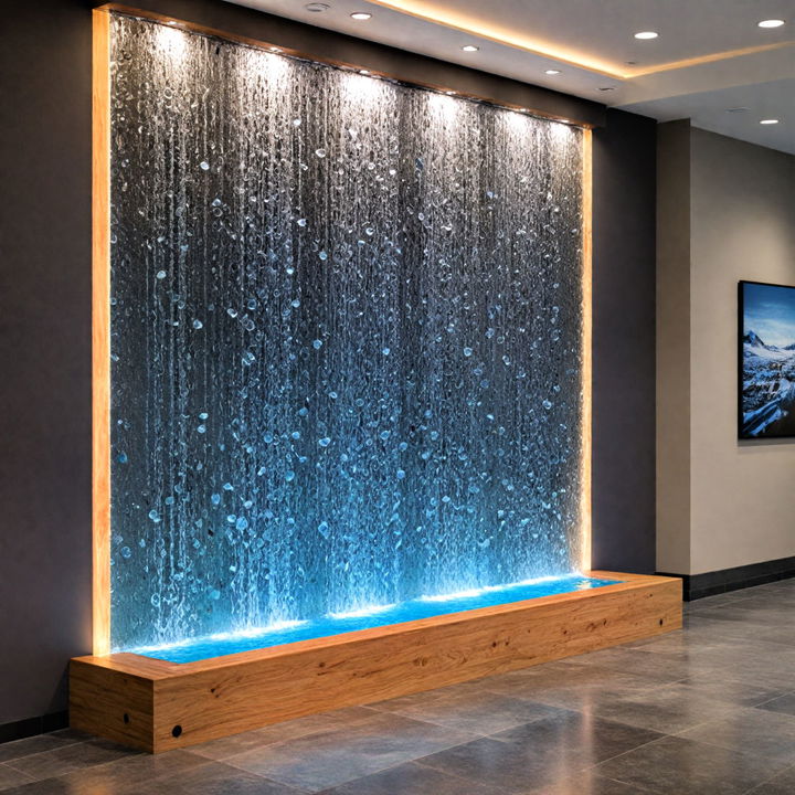 water wall for a calming sensory experience