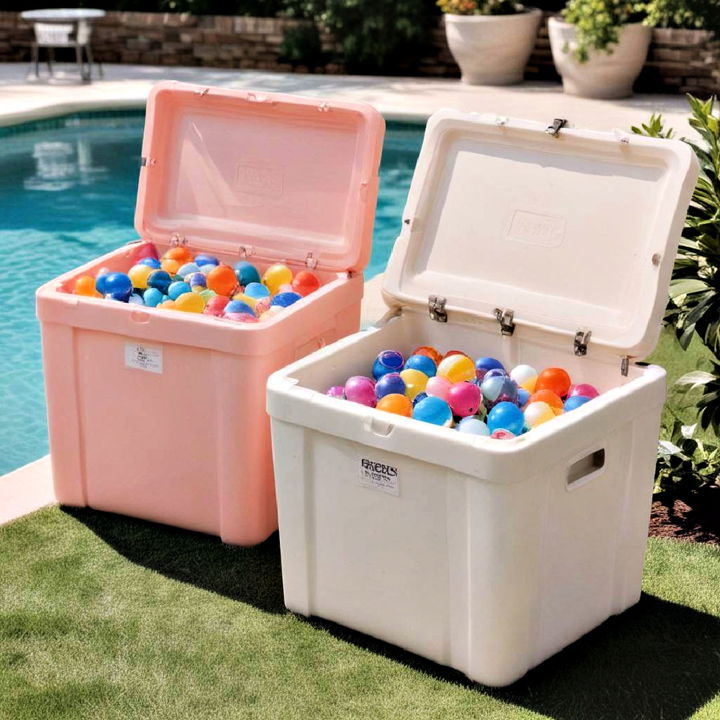 waterproof storage bins for pool