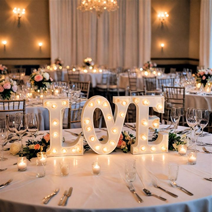 whimsical and fun marquee letters