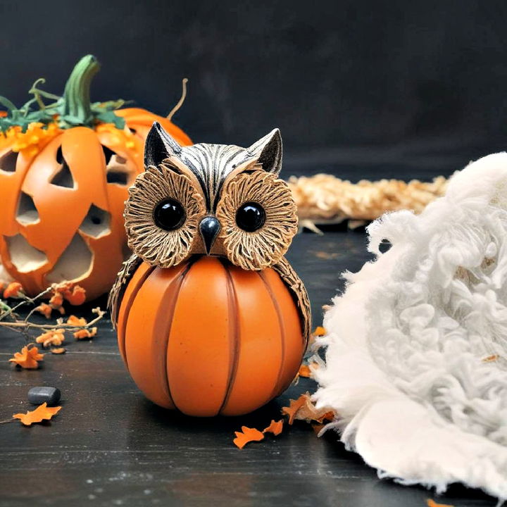 whimsical pumpkin animal figures