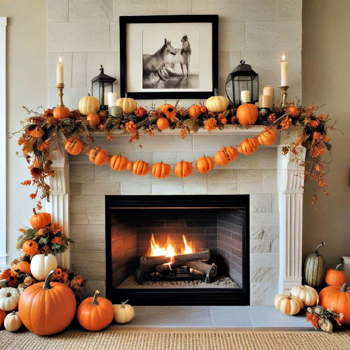 whimsical pumpkin garlands