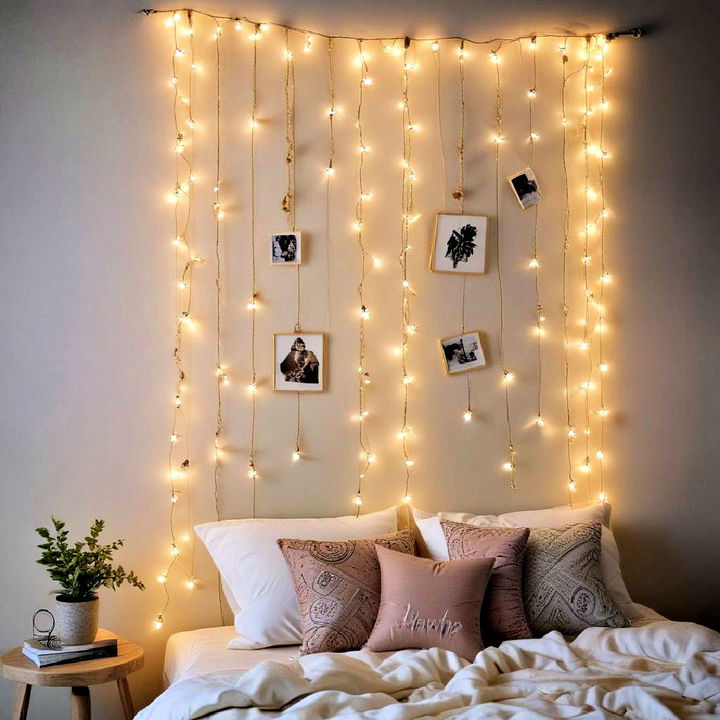 whimsical string light for boho wall decor