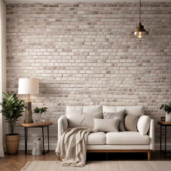 whitewashed brick wallpaper