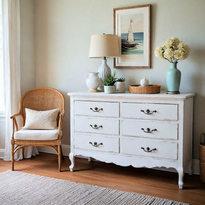 whitewashed furniture for coastal decor