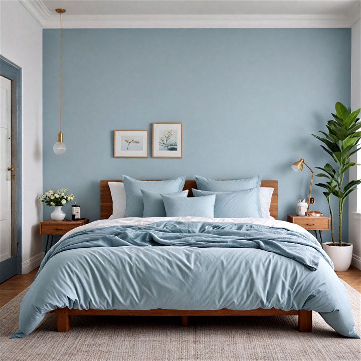 wonderful powder blue bedroom