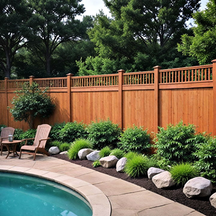 wooden fence privacy