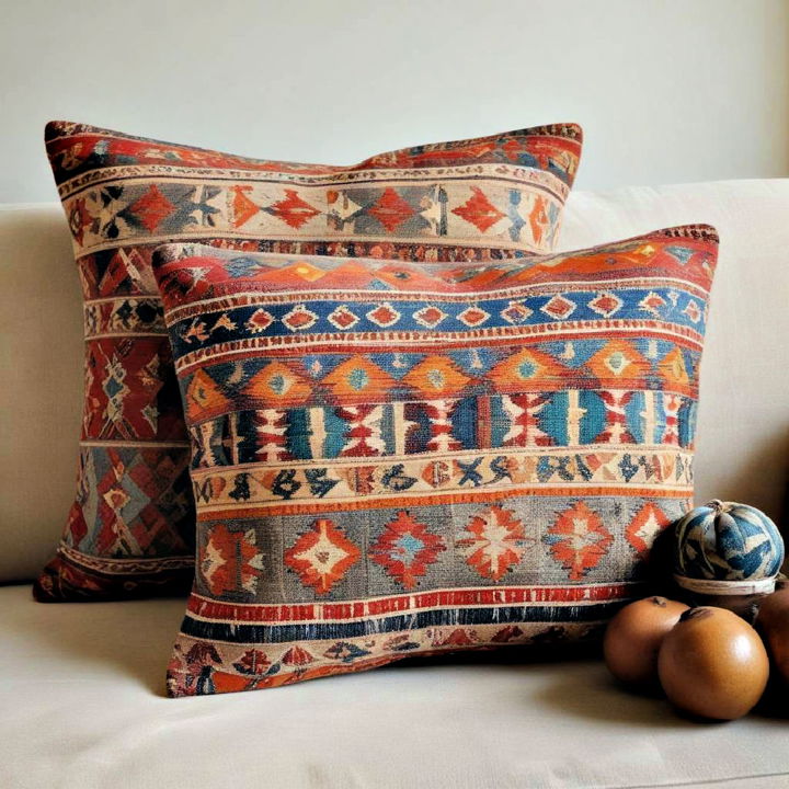 woven textiles kilim pillows for sofa