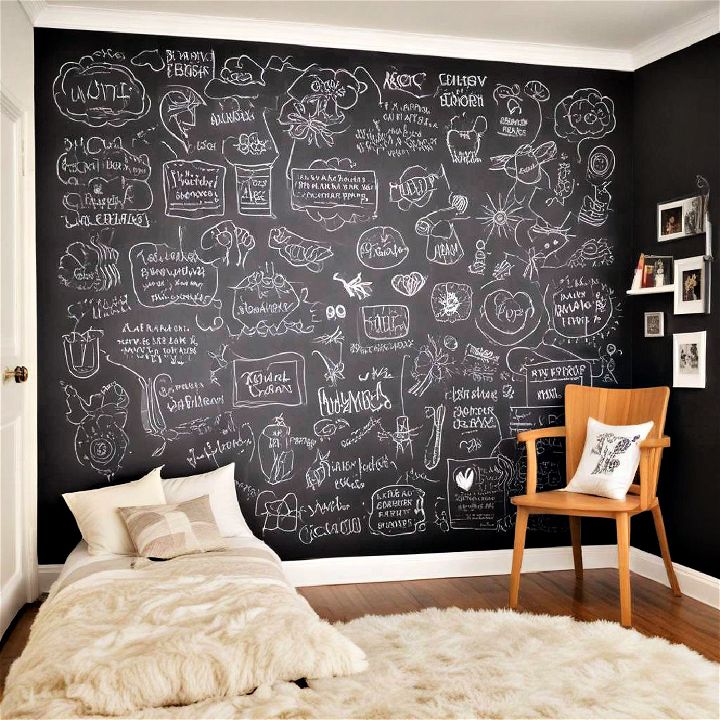 writable chalkboard wallpaper